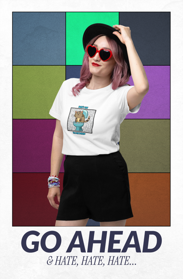 Don't Eat the Cat Poop Tee-shirt