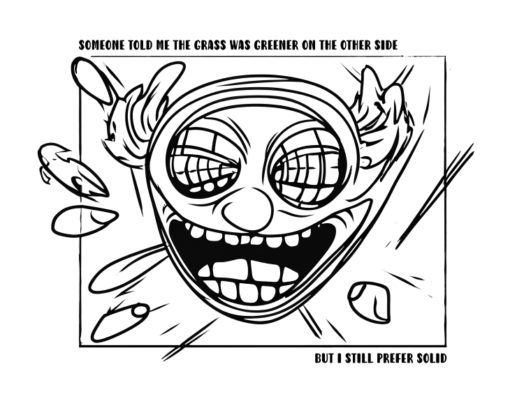 Someone told me the grass was greener on the other side Tee-shirt - Image 2