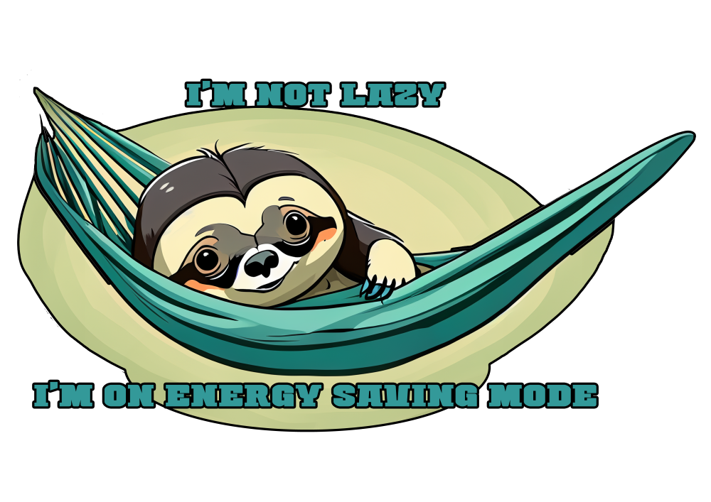 I'm not lazy - I'm on energy saving mode Tee-shirt - Image 2