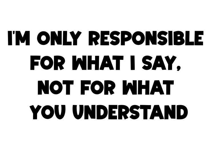 I'm only responsible for what I say, not what you understand Tee-shirt - Image 2