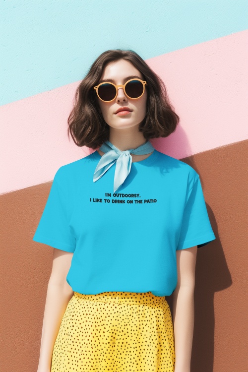 I'm outdoorsy, I like to drink on the patio Tee-shirt