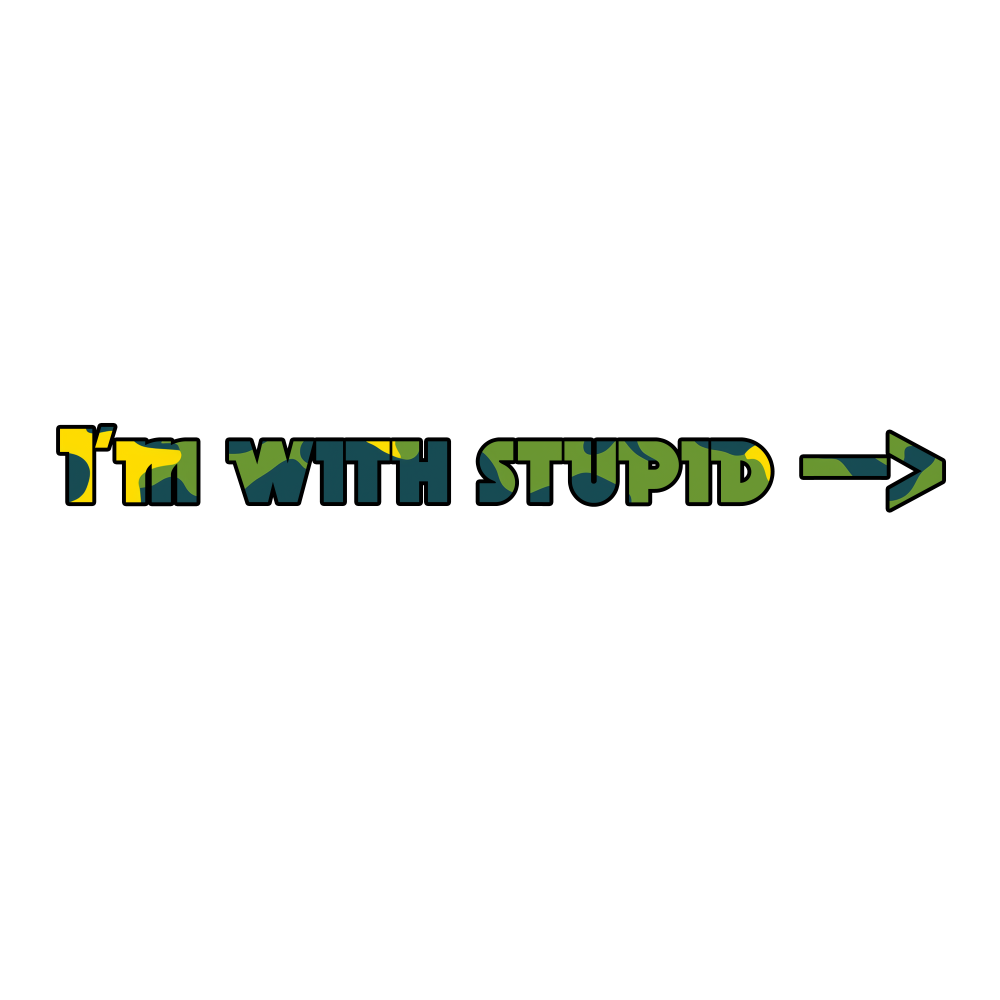 I’m with stupid (Masculine) Tee-shirt - Image 2