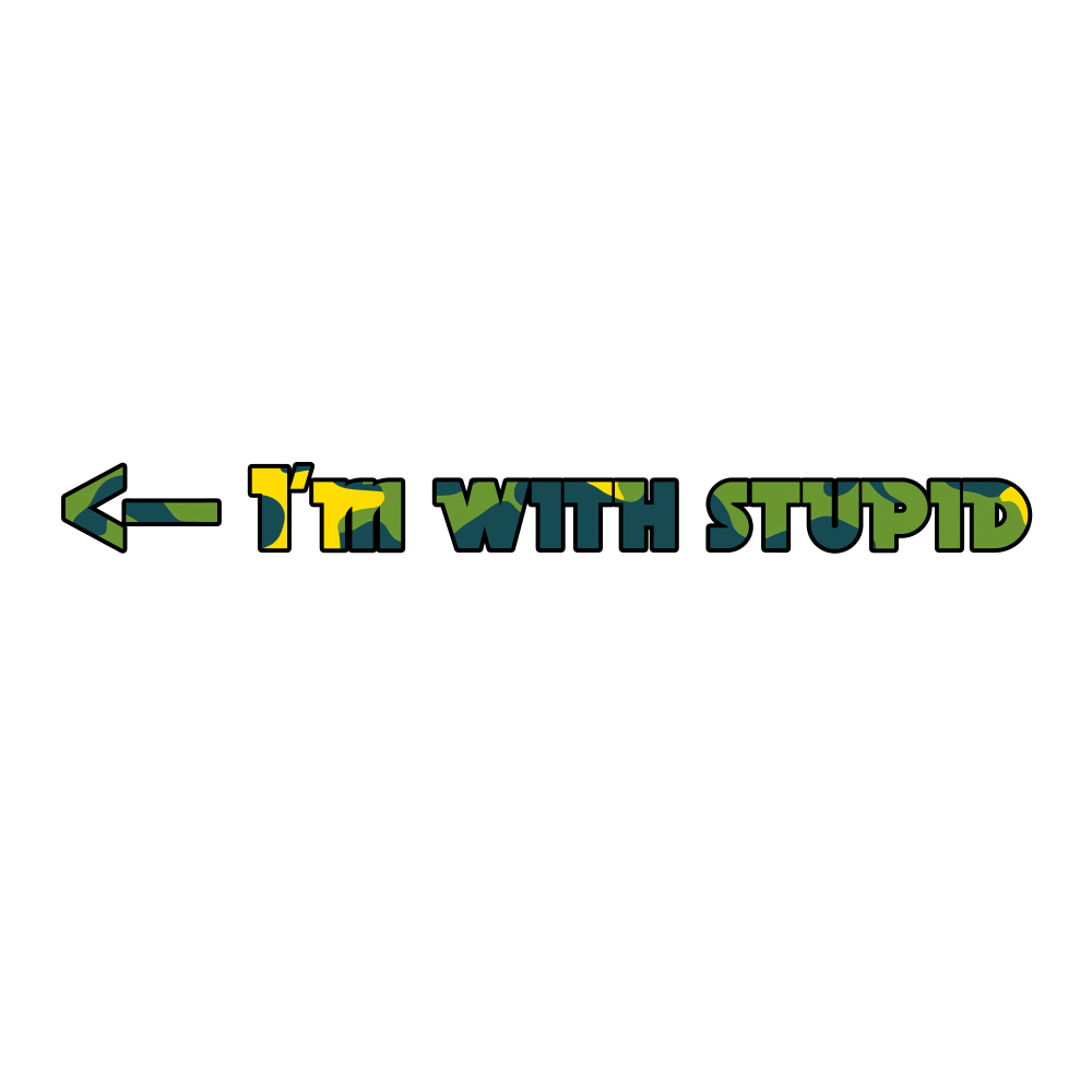 I’m with stupid (Masculine) Tee-shirt - Image 3
