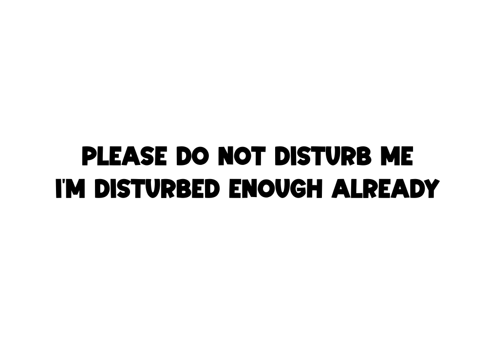 Please do not disturb. I'm disturbed enough already Tee-shirt - Image 2