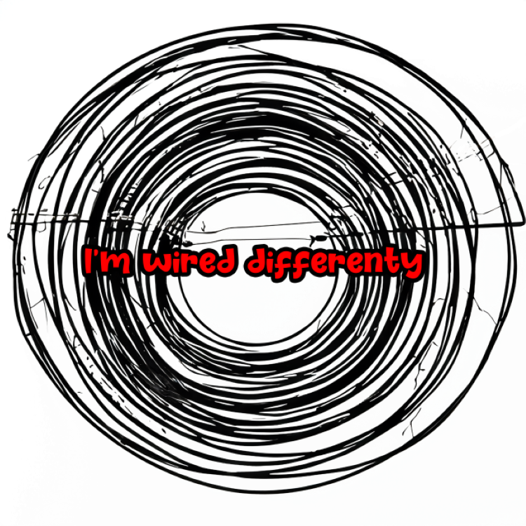 I'm wired differently Tee-shirt - Image 2
