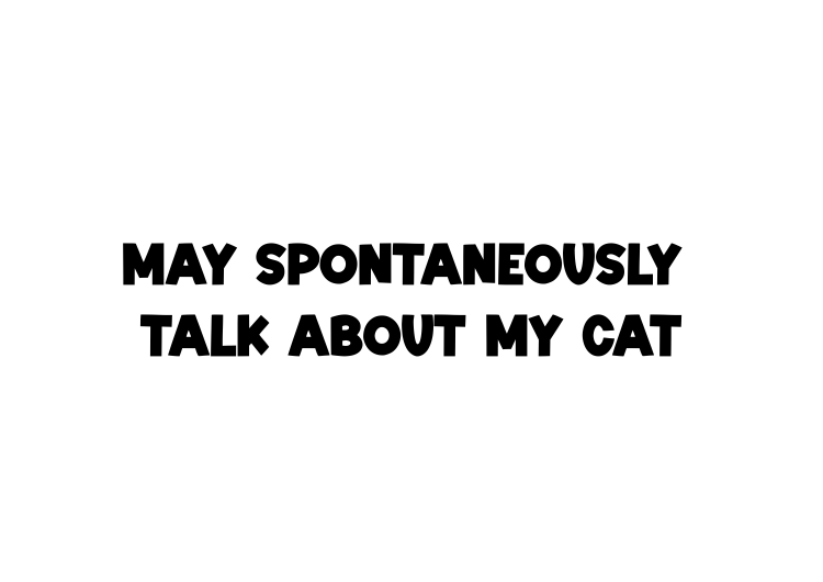 May spontaneously talk about my cat Tee-shirt - Image 2