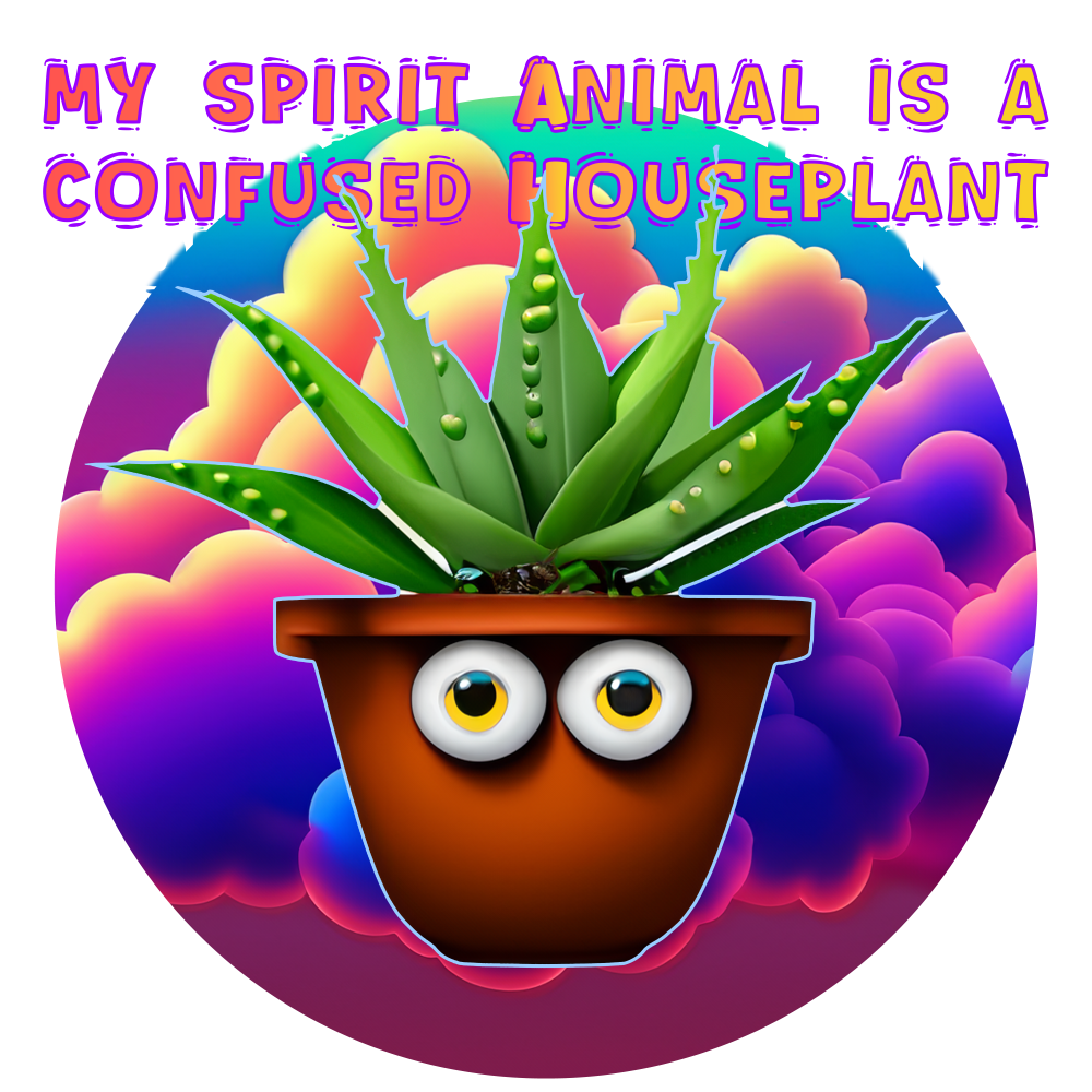 My spirit animal is a confused houseplant Tee-shirt - Image 2
