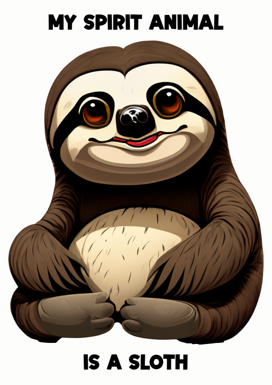 My spirit animal is a sloth Tee-shirt - Image 2