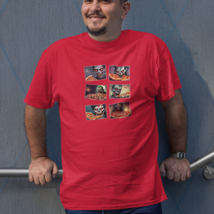 Zombie's eating Pizza Tee-shirt