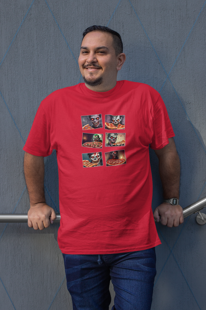 Zombie's eating Pizza Tee-shirt